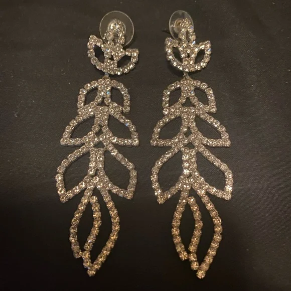 Rhinestone Earrings - Picture 1 of 1